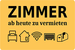 Unterkunft ab heute